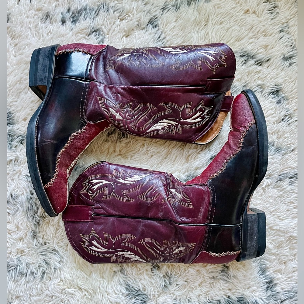 Vintage shark skin cowboy boots mens size 9.5